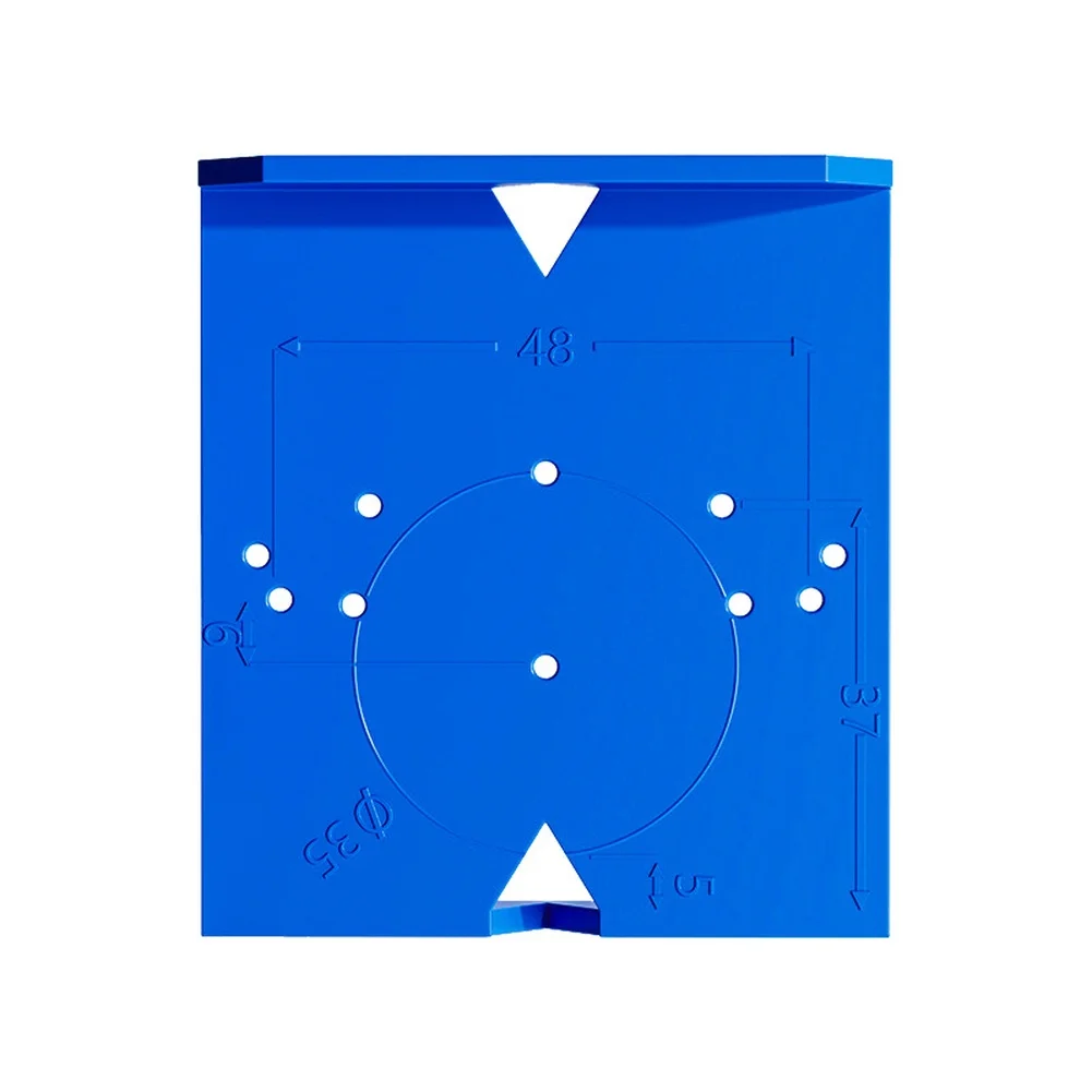 ABS Hinge Hole Drill Guide Locator 2 Pieces with 35mm/40mm Drill Bit for Cabinet and Furniture Door Hinge Positioning
