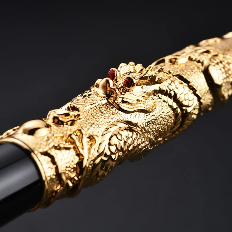 Luxury Jinhao Oriental Dragon Ballpoint Pen 0.7mm Nib Black Ink Pen for Office Business Gift