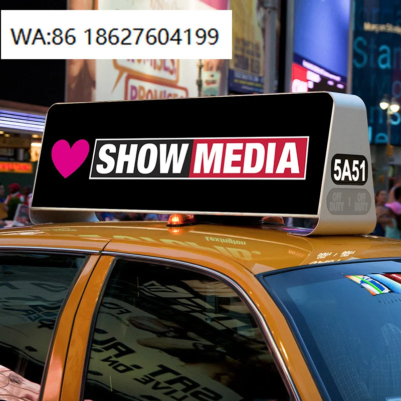 

LED Display Taxi Top P25P5 LED Digital Full Color 3G WIFI GPS Moving Advertising Billboard with SDK for Shopping Mall
