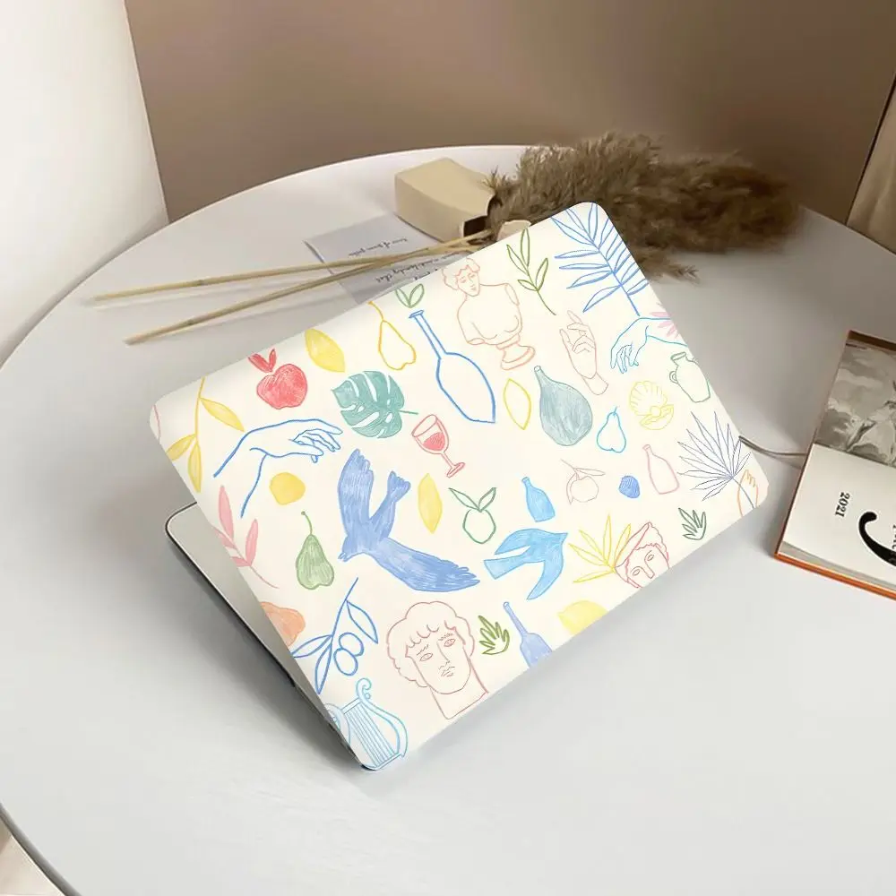 Adesivi per laptop da 15 pollici stile fresco Pelli fai da te A + C Cover per computer portatile laterale Pelle impermeabile in PVC Ultrabook Decora decalcomania