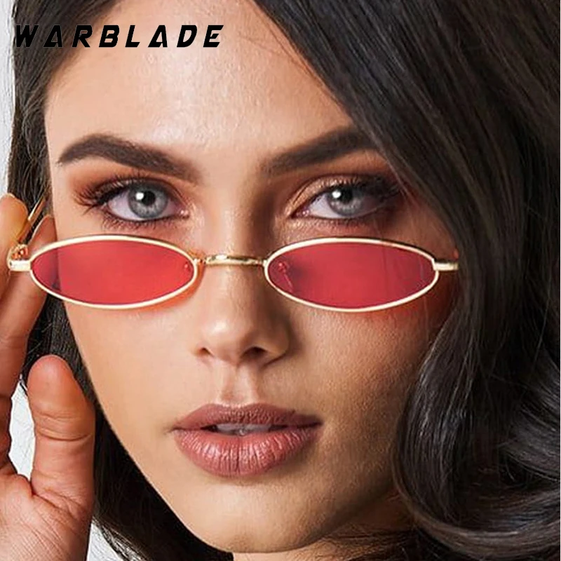 

Luxury Retro Brand Designer Eyewear Vintage Trendy Punk Small Oval Sunglasses Women Men Party Travel Driving Shades Female UV400