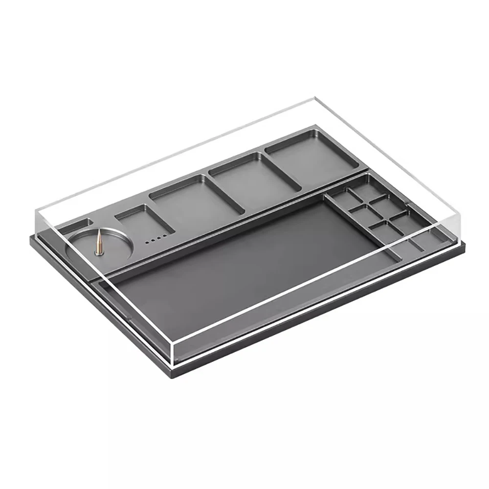Metal Parts Organizer Box Multi-Compartment Storage Case with Foam Padding for Screws Tools Hardware