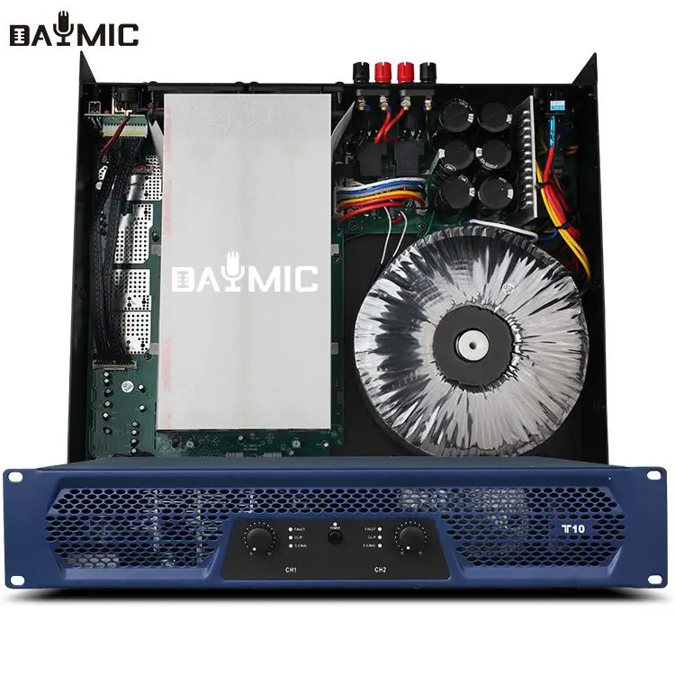 

Aoshen T10 2 * 1000w 2-channel professional power supply audio system PA outdoor active module amplifier