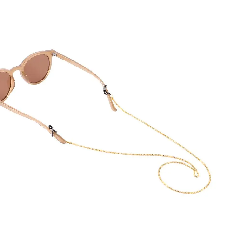 Moda colar de metal óculos titular óculos de sol cordão óculos de leitura cinta óculos corrente cabo