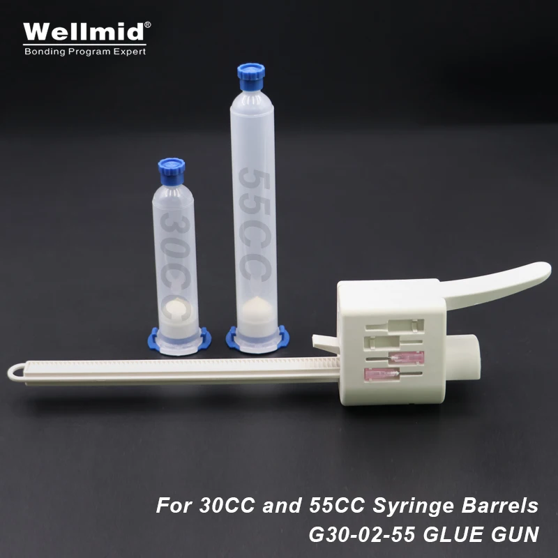 

30cc 55cc Manual Glue Gun Syringe Barrels Single component 1K PU Epoxy UV Solder Paste Sealant Portable 3M ARALDITE Caulking Gun