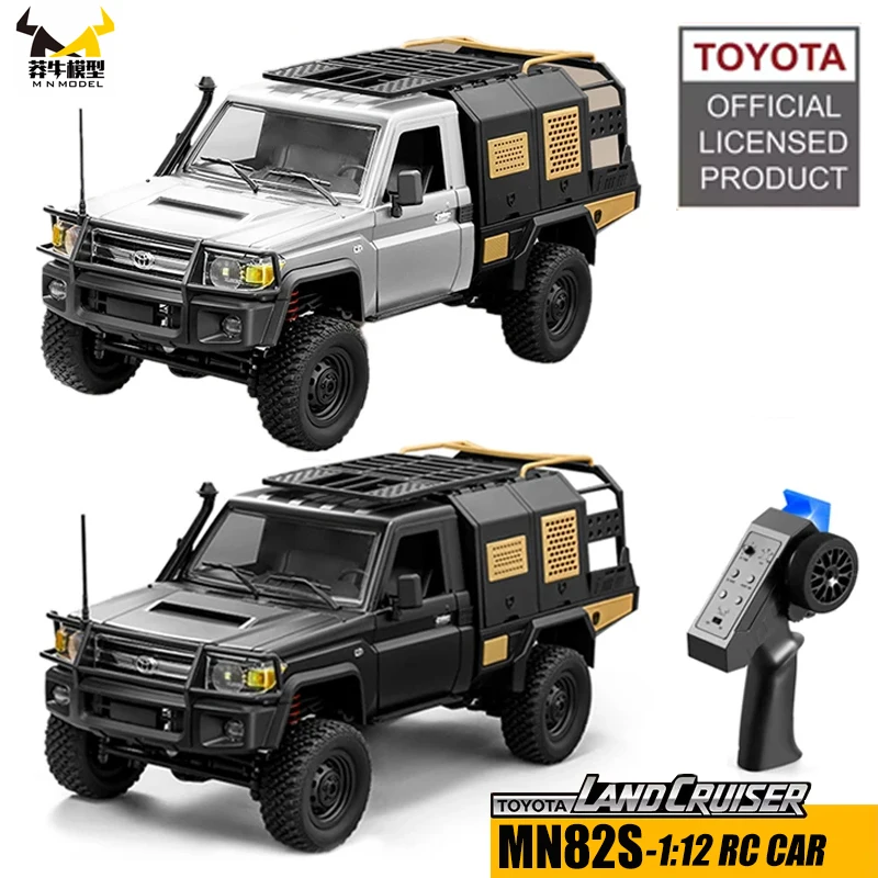 MN82S LC79 4WD RC voiture pick-up camion court avec boîte de chargement 1/12 pleine échelle télécommande escalade tout-terrain voiture jouets pour enfants adultes