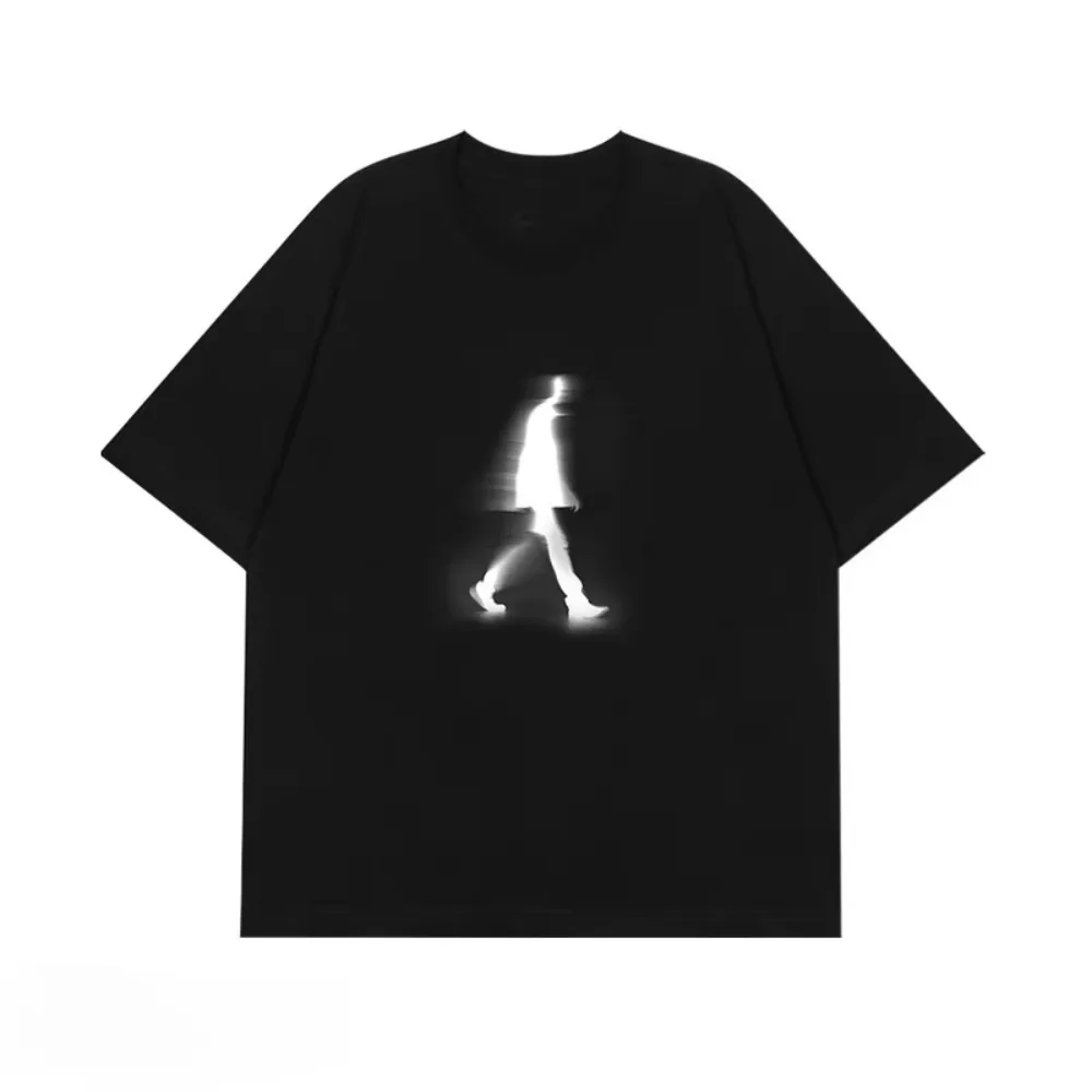 

Мотоциклетные мужские и женские хлопковые футболки 2025 года, штабелируемые изображения, дизайн с принтом, пара, многофункциональные, индивидуальные, новые, размытые Cr