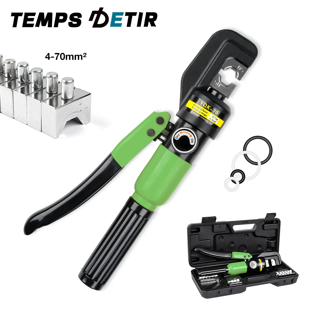 4-70mm² Household Hydraulic Crimping Pliers Pressure 10T Hydraulic Tools Hydraulic Pliers DIY Cable Terminal Crimping Pliers