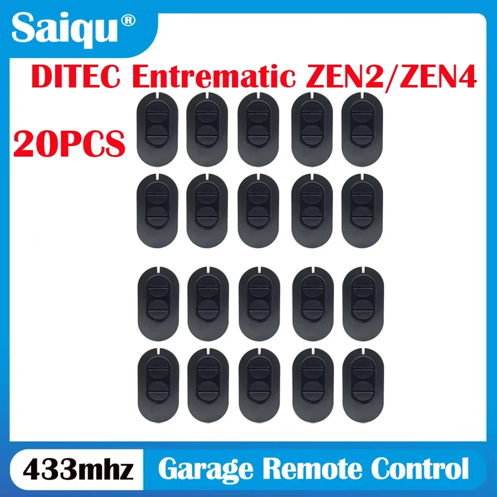 DITEC Entrematic ZEN ZEN2 ZEN4 ZEN2W ZEN4W 433MHz Remote Control for Electric Gates and Garage Doors Designed for Secure