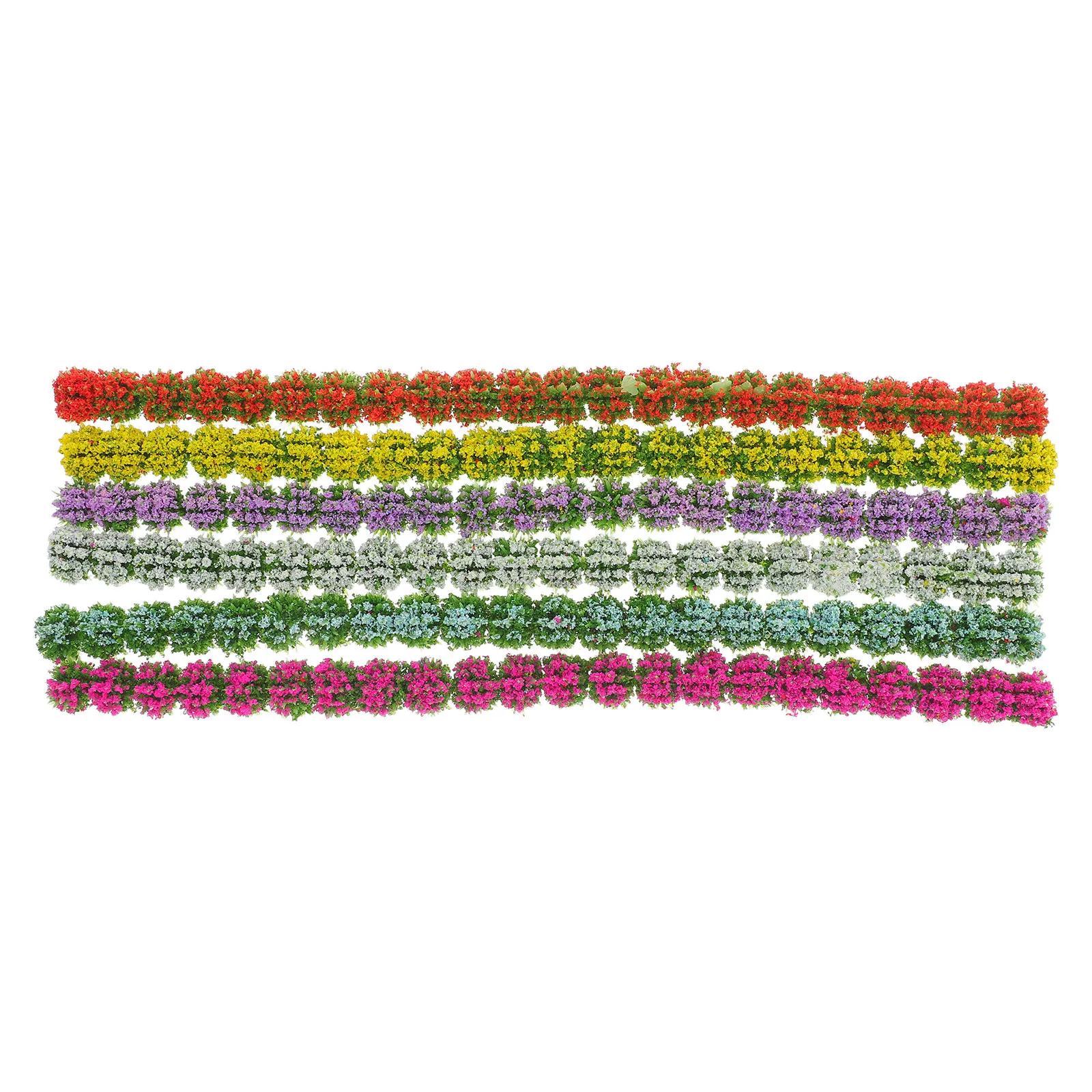 36Pcs Vibrant Artificial Mini Bushes Grass Clusters High Realism Plastic for Micro Landscape Diorama Miniature Scene Decoration