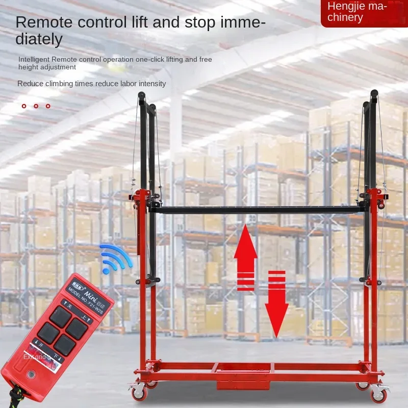 Electric scaffold lift mobile remote control automatic indoor and outdoor decoration portable lift platform