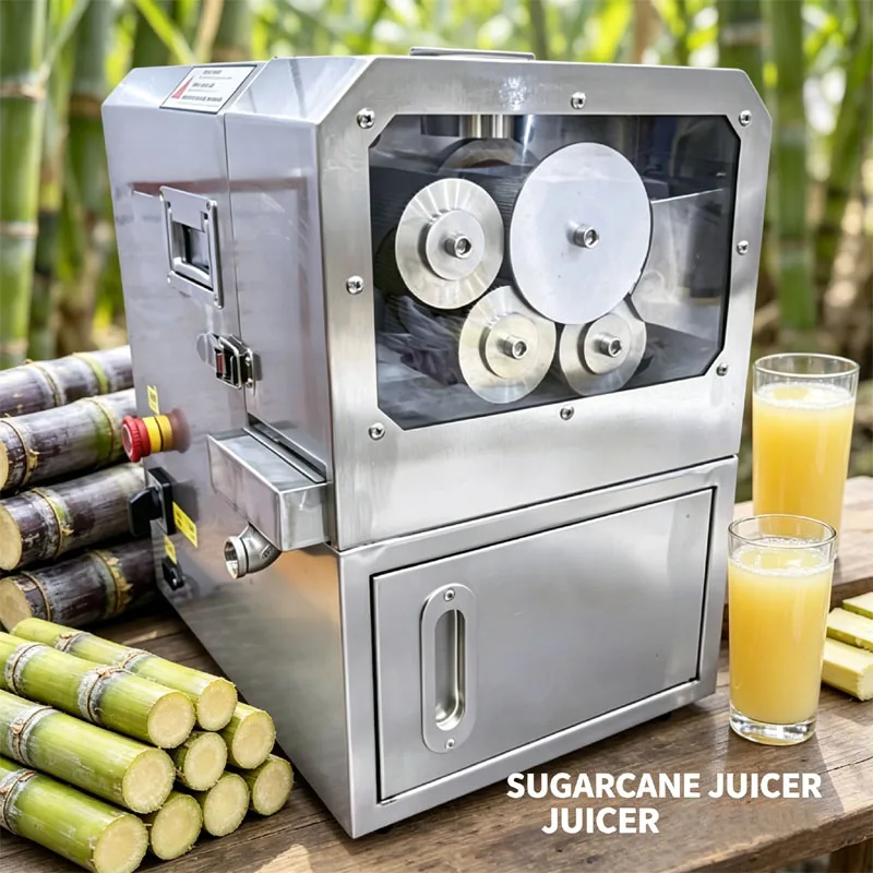 

Коммерческая электрическая соковыжималка для сахарного тростника, настольная, из нержавеющей стали