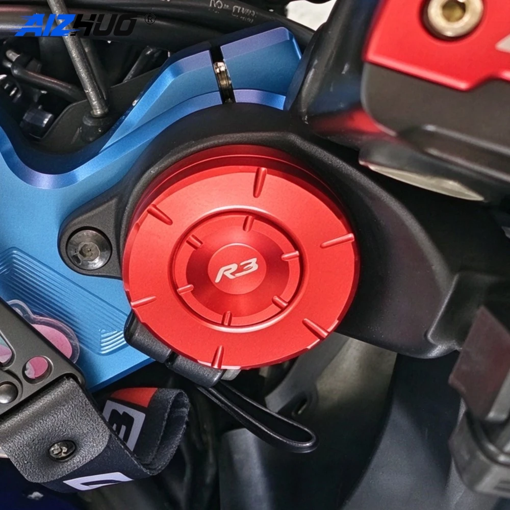 For YAMAHA MT-03 MT-25 YZF R25 YZF R3 YZFR3 2015-2024 Triple Tree Stem Yoke Center Front Fork Cap Cover Motorcycle Accessories