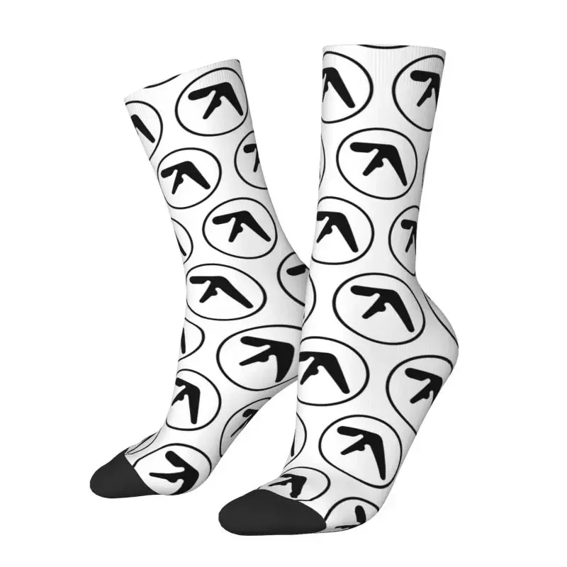 Aphex Twin Dress Socks Men's Women's Warm Funny Novelty Electronic Music Artist Crew Socks