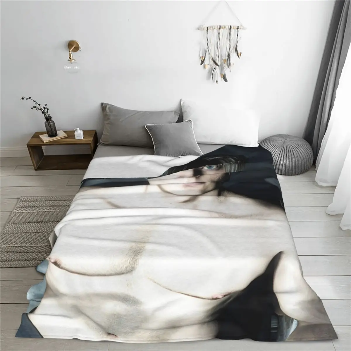 L-Leon Kennedy Game Blanket Coral Fleece Plush Relax Super Soft Throw Blanket for Sofa Quilt