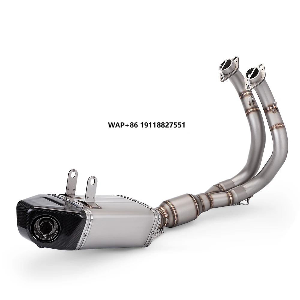 

Styem-Complete Stainless Steel Exhaust New for Racing Line Z650 Ninja650 2017 2023 Motorcycle Front Exhaust Pipe
