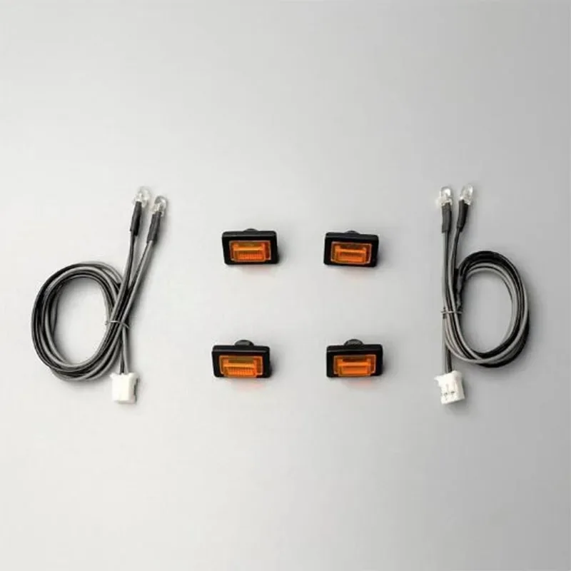 2 stuks LED Side Rok Verlichting Zijlamp Onderdelen voor 1/14 Tamiya RC Truck Kipper SCANIA R730 R470 R620 upgrade Accessoires