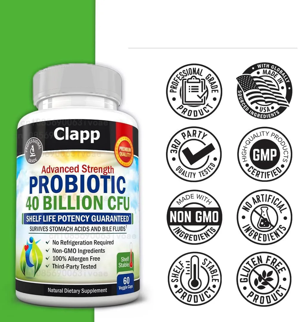 

Пробиотики и пребиотики поддерживает здоровье Gut, снимает запоры, кровь, неприятный запах изо рта, прыщи, 60 капсул