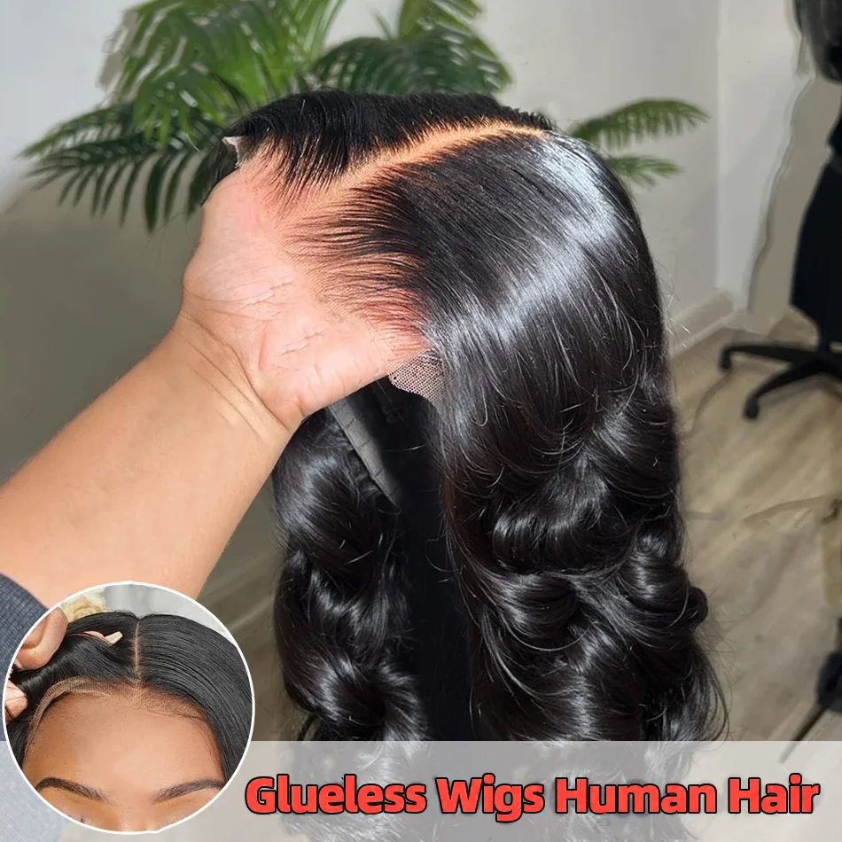 

Парик из натуральных волос Body Wave плотностью 250% с фронтальной частью 13x6, черный, для женщин, парик с HD-кружевом 13x4, безклеевой парик 5x5, готовый к носке