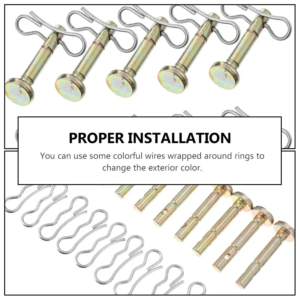 1Set Snowblower Shear Pin Cotter Pin High Quality Metal Replacement for Snow Thrower 714-04040 738-04124 Protection