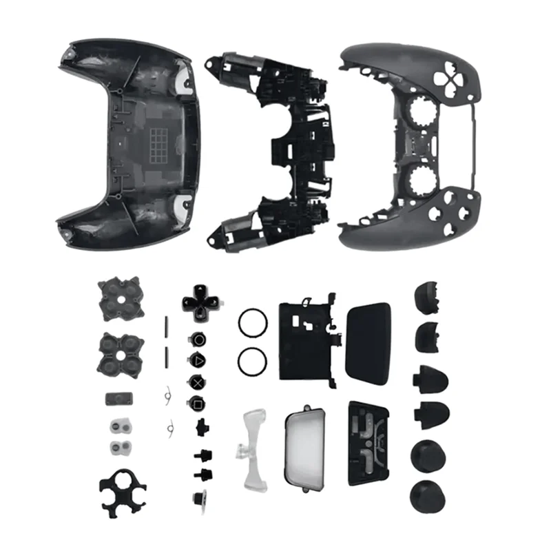 Dependable-Housing Shell Full Kit Forps5 Controller BDM-030 Front Back Cover Withconductive Pad Forp5 Gamepad A