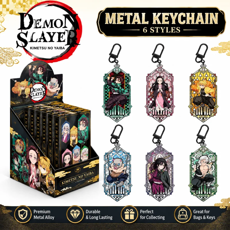 Kayou Demon Slayer Metal Charm Series Vol.2 Tokito Muichiro Mitsuri Kanroji Giyu Tomioka Shinobu Kocho Metal Keychain Gift