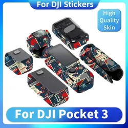 For DJI Osmo Pocket 3 Decal Skin Creator Combo Sticker Vinyl Wrap Anti-Scratch Protective Film Coat Pocket3