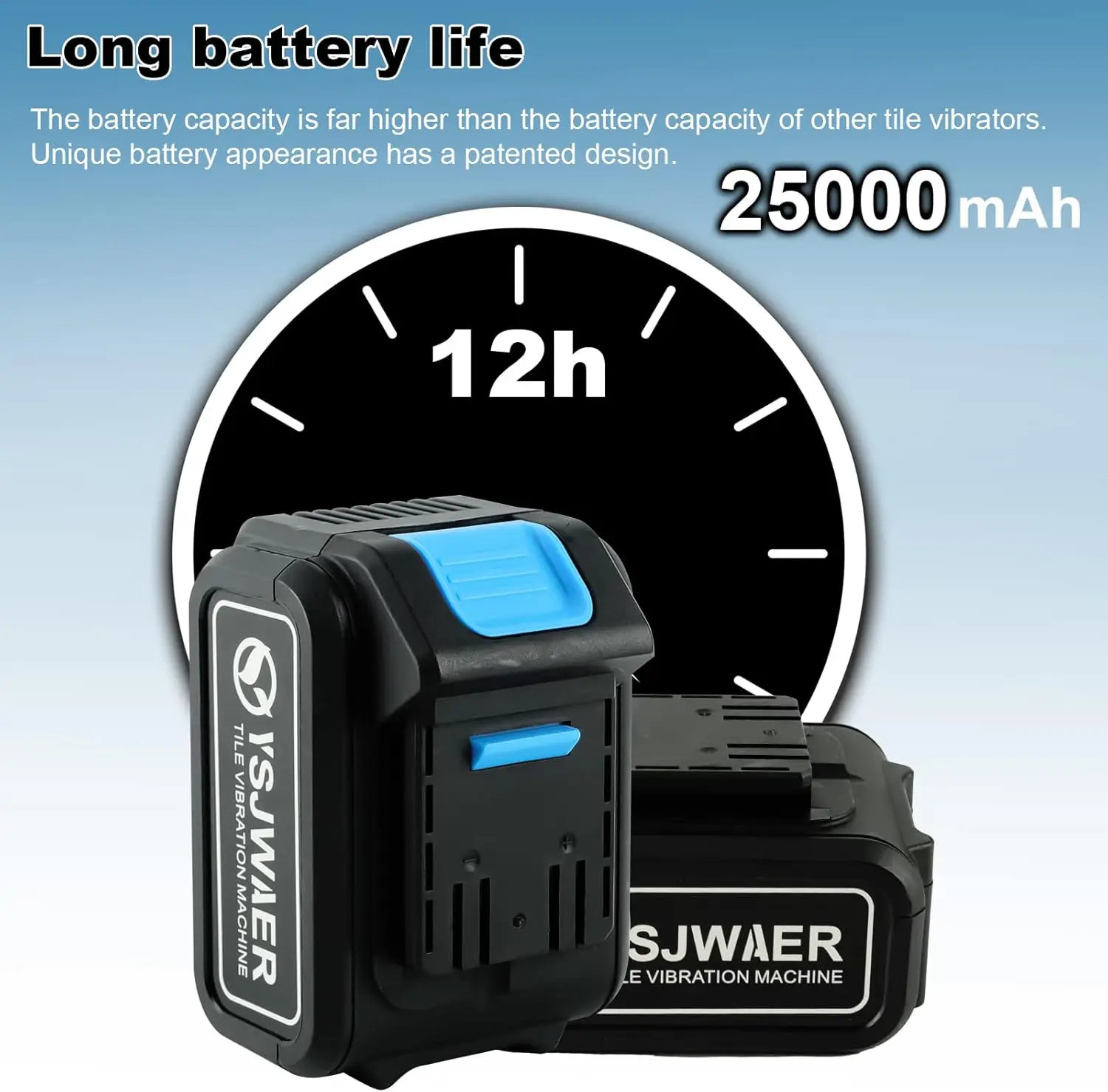 Installation Tool Machine - YSJWAER Tiling Vibrator Automatic Leveling 160mm Suction Cup 25000mAh 32000r/min 6 Speed