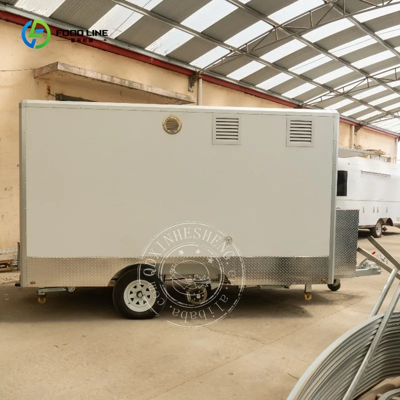 

New Mobile Food Trailer with Full Kitchen Pizza Coffee Camper Van Ice Cream Hot Dog Food Truck 24 ft BBQ Cart Fully Equipped