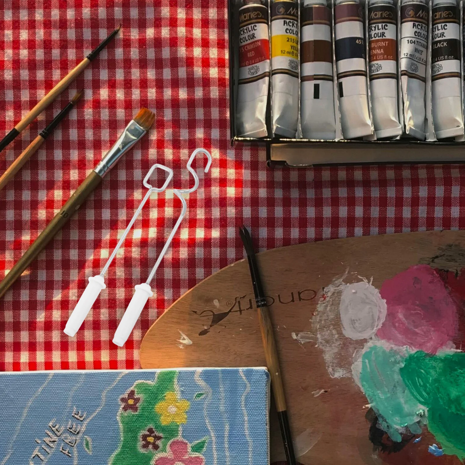 Herramienta de mezcla de pigmentos de acuarela, licuadora, suministros artísticos para el aula, cabezales intercambiables compactos, 2 uds.