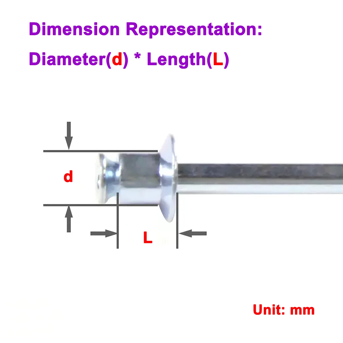 

Carbon Steel Stainless Steel Evacuated Double Countersunk Head Blind Rivets M2.4M3M3.2