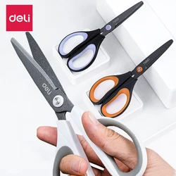 Deli Scissors Alloy Stainless Steel Anti Stick Scissors Stationery Office Student DIY Hand Craft School Scissors Tool Supplies