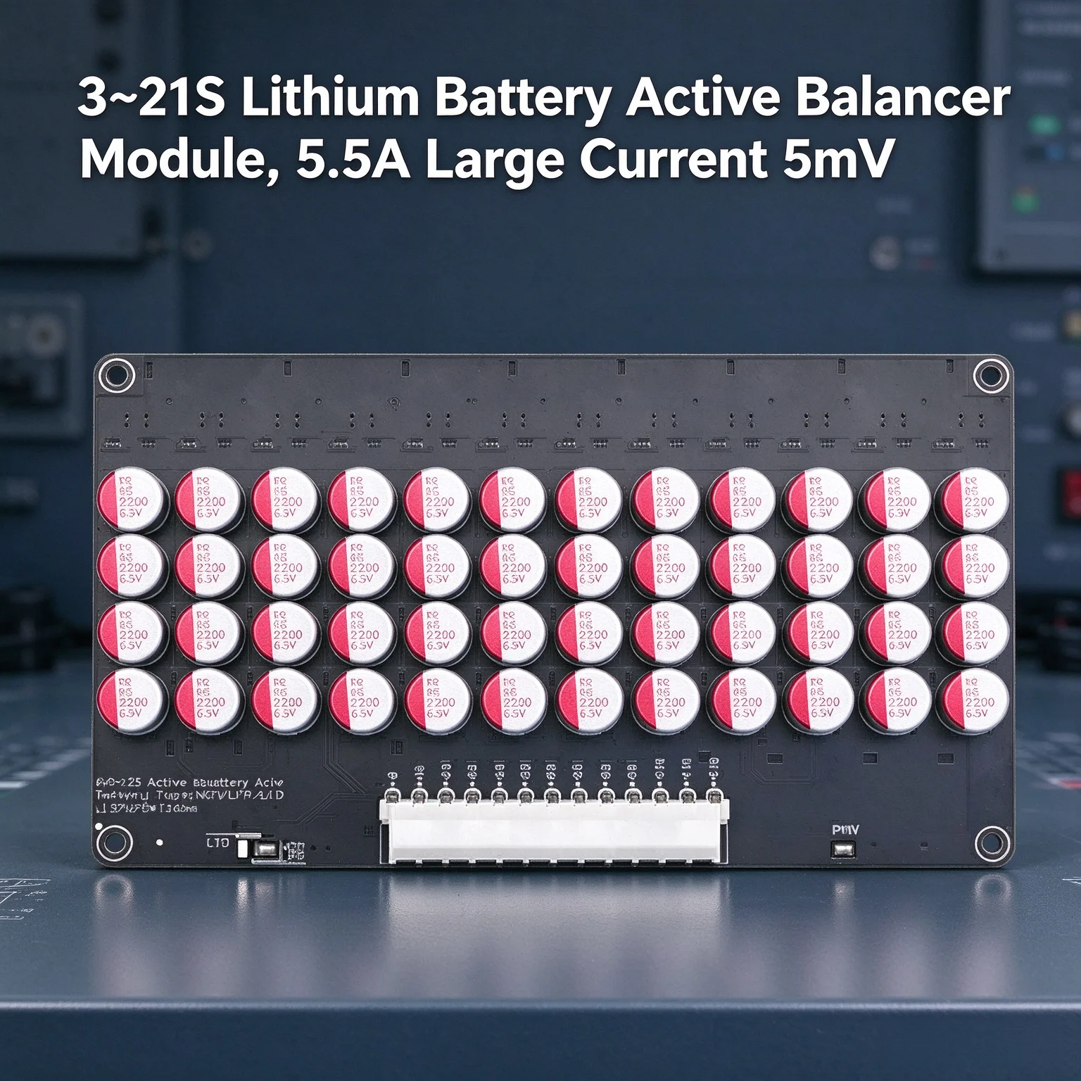 3~21S Lithium Battery Active Balancer Module, 5.5A Large Current 5mV High Precision Equalizer for Li-ion LiFePO4 LTO Battery Pac