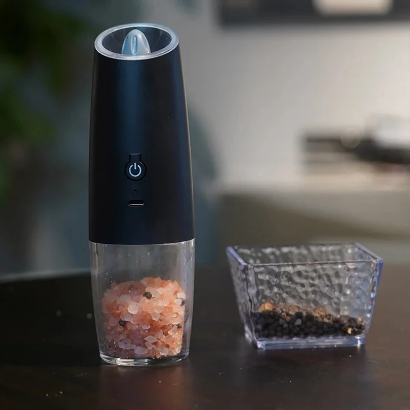 USB Rechargeable Electric Salt and Pepper Grinder Adjustable Coarseness Large Capacity Auto Spices Grinders Kitchen Cooking Tool image 5