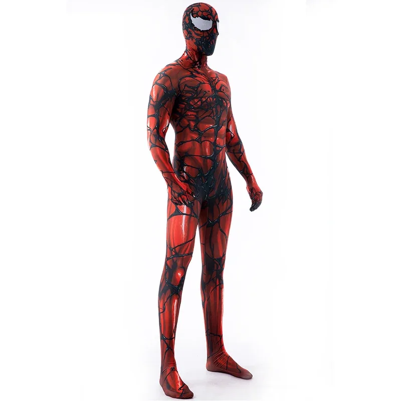 Red Venom Symbiote Spidercosplay supereroe Costume Cosplay Zentai Suit adulti bambini tuta uomo tute da festa
