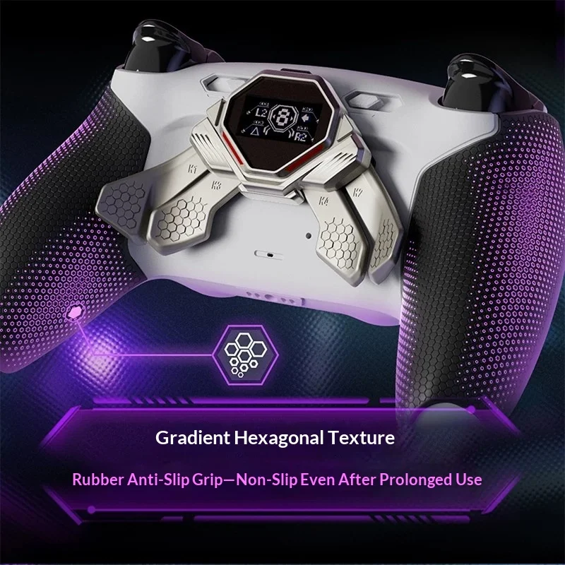 eXtremeRate SPARK Metal 4 Paddles Remap Kit For PS5 DualSense, OLED Display Clicky Trigger Stop Programmable Back Buttons - view 5