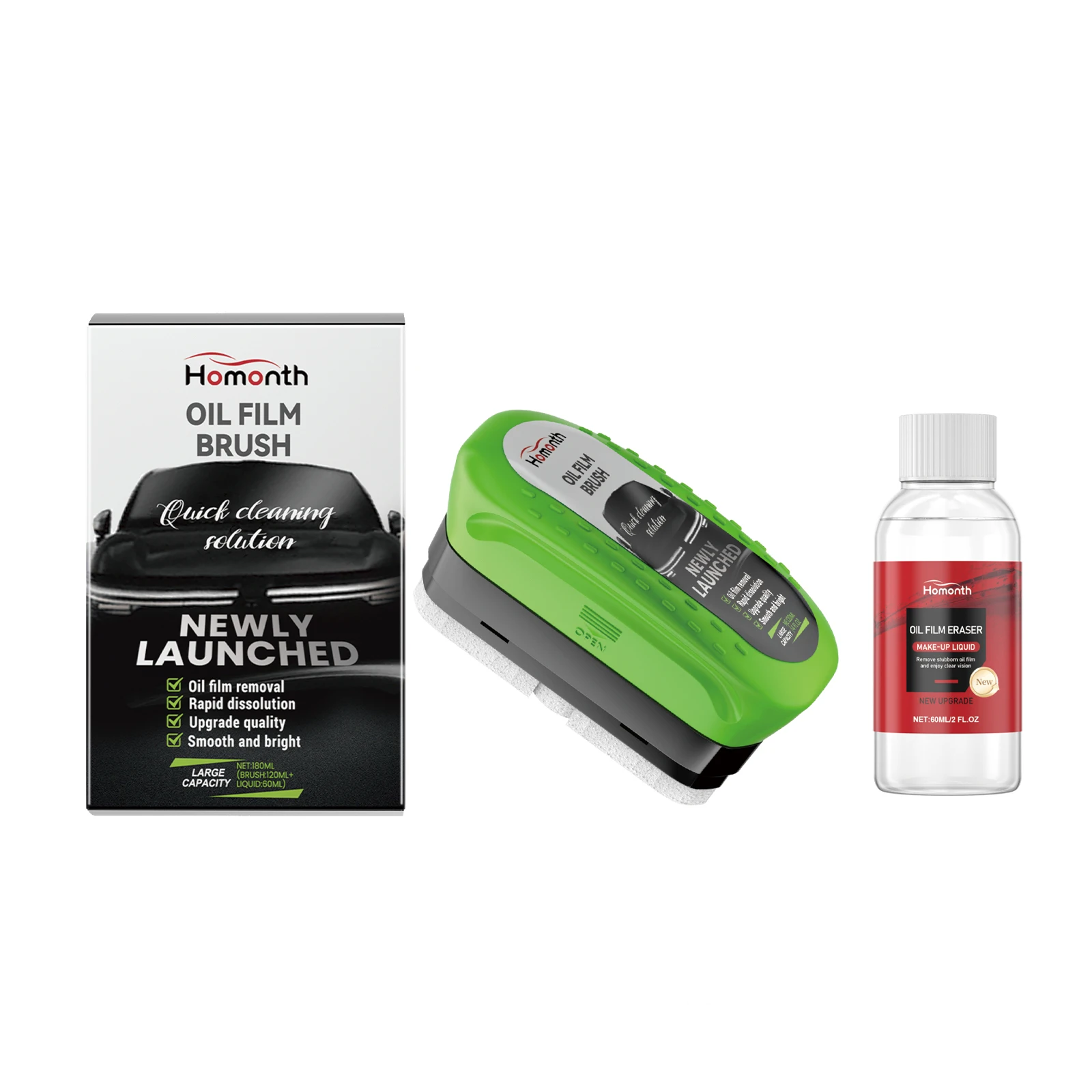 Automotive Glass Oil Film Cleaning Brush Powerful Auto Windshields Cleaner Sponge Anti-Fog Polish Automobile Windows Maintenance