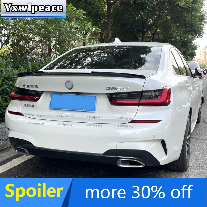 

M4 Style ABS Glossy Black/Carbon Look Rear Trunk Lip Spoiler Body Kit Accessories For BMW G20 NEW 3 Series 2019-2022 320i 320D