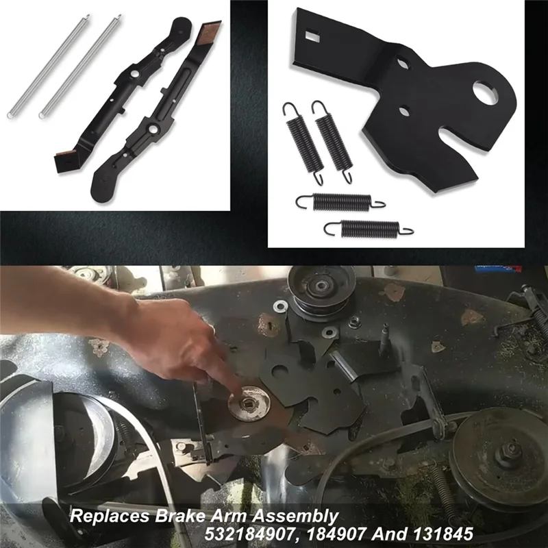 

【B07R】Заменяет комплект роликовых кулачков кронштейна рычага заменяет сборку тормозного рычага для косилки Craftsman, 42-дюймовая дека