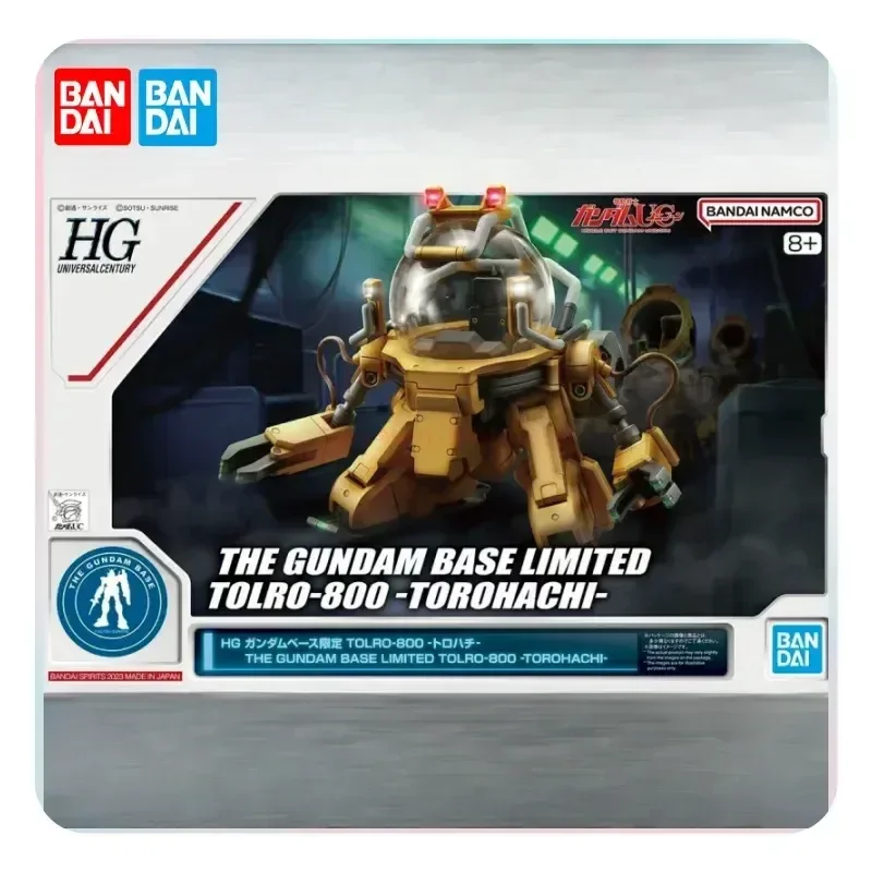 

Bandai Original Hg 1/100 The Gundam Base Limited Tolro-800 Torohachi Anime Action Figure Assembly Model Kit Robot Toy Gift