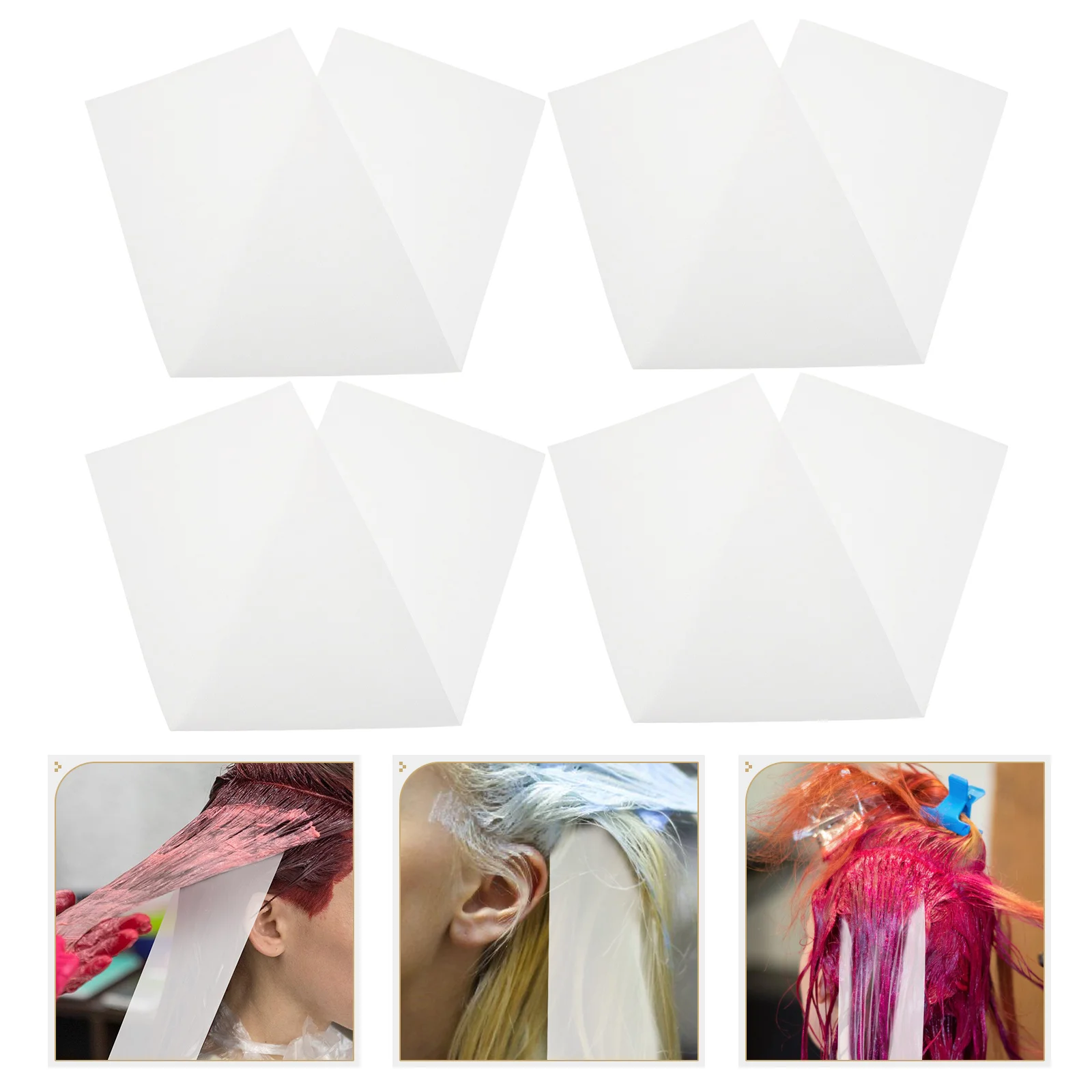 

100Pcs Hair Dyeing Isolation Sheets Hair Coloring Highlighting Barrier Paper Salon Hairdressing Accessory Paper