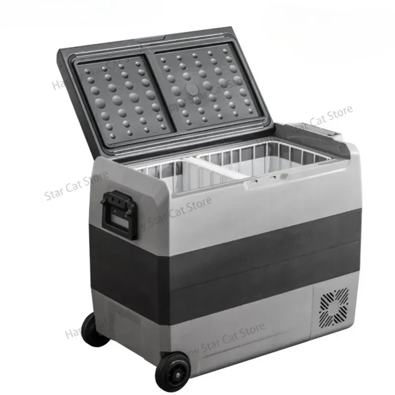 12V Compressor Portable Freezer  Fridge Quick Refrigeration Travel Outdoor Picnic Coole 36/50/60L Auto Car Refrigerator