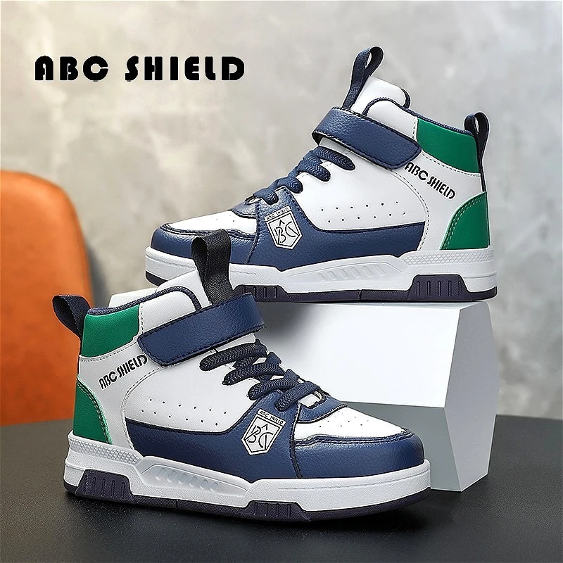

Осенние детские высокие кроссовки для мальчиков, новая модная нескользящая детская повседневная обувь, размер 28-39, роскошная школьная спортивная обувь для девочек