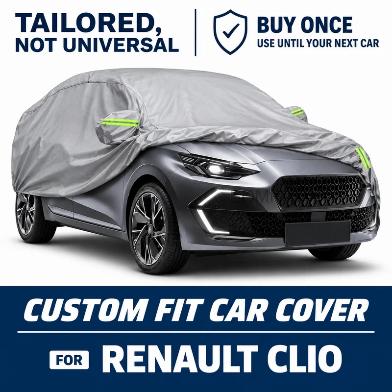 For Renault Clio Custom Fit Car Cover Outdoor Protection Dustproof Waterproof All Weather Protection Cover