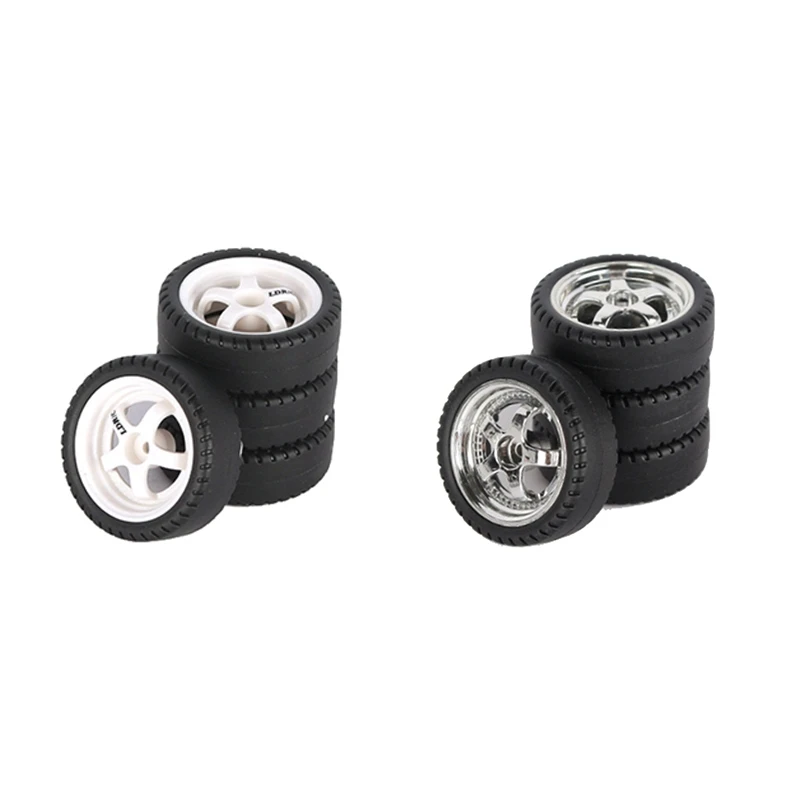 4Pcs 33Mm RC Drift Tire Wheel Hard Tyre For LDRC AE86 A86 A86P LD1801 1/18 RC Car Upgrade Parts Accessories RC Parts ,1