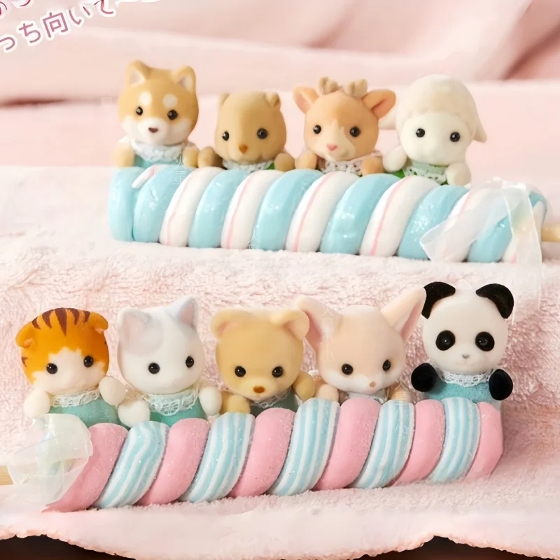 شخصية أنيمي عائلة سيلغانيان ، واقفة صغيرة ، سلسلة أطفال ، نموذج ديكور ، لعبة أطفال ، زخرفة غرفة ، هدايا عيد ميلاد ، أصلية #3