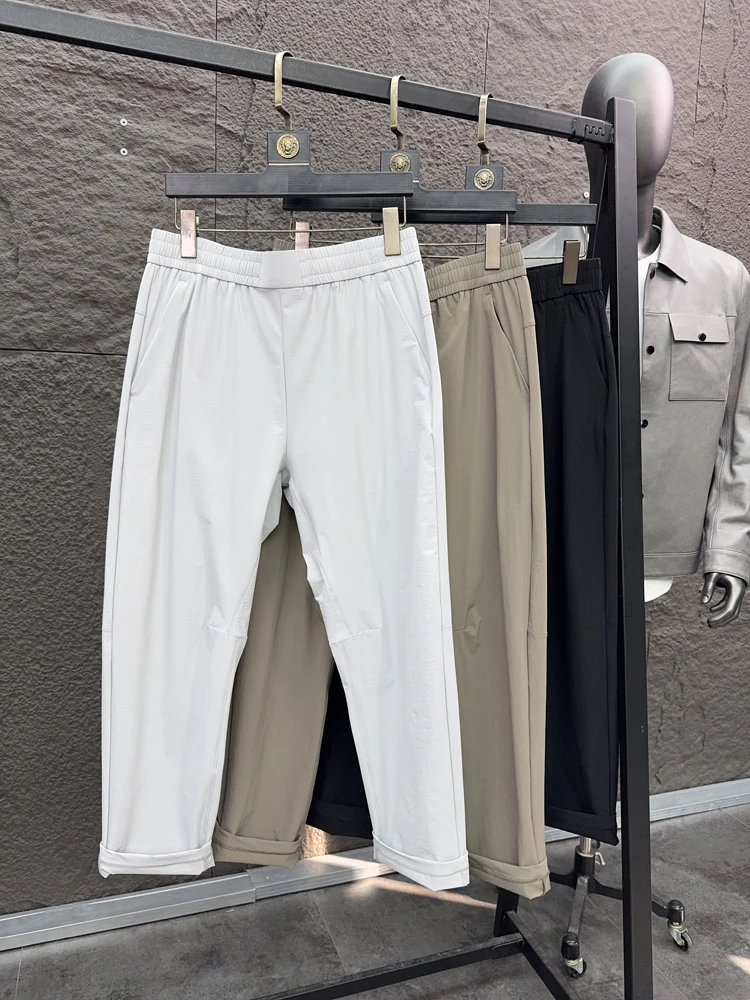 

Svip Faionable мужские повседневные брюки прямого цвета Qui Dry Color Cool Feeling дышащие брюки весна-лето