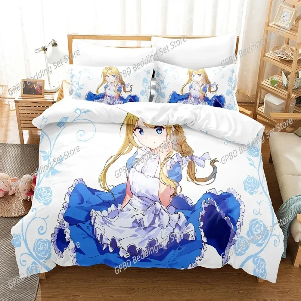 Anime Sword God Domain Bedding Set Single Twin Double Queen King Cal King Size Bed Linen Set