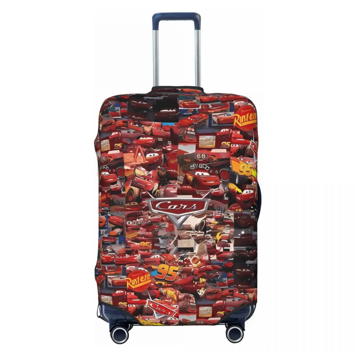 

Lightning Mcqueen Car 95 Suitcase Cover Flight Strectch Luggage Supplies Business Protector