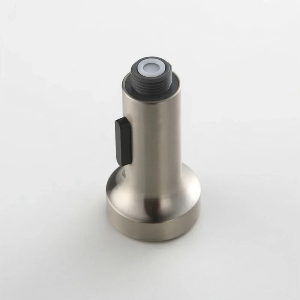 

ABS Replacement Shower Head for Kitchen Sink Tap with Dual Jet Modes Aerator and Shower Spray G1/2 Male Thread Brushed Finish